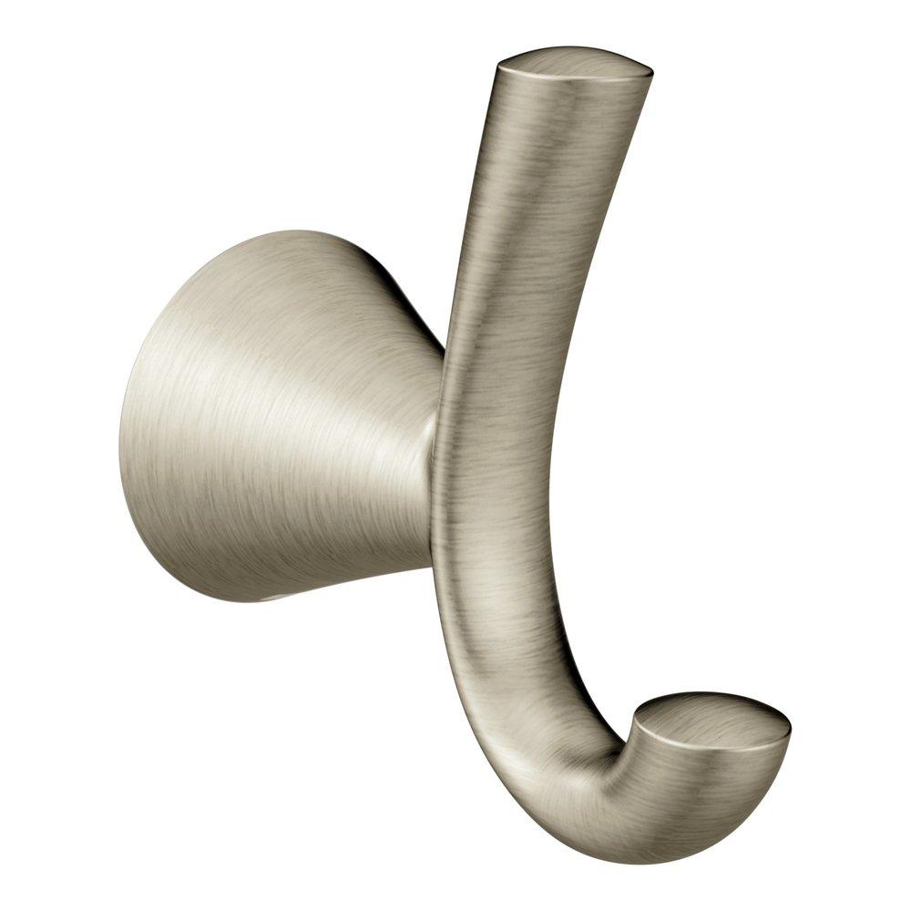Moen Brushed Nickel 2 Robe Hook 