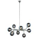 Elegant Lighting Burnished Brass/Flat Black 8-Light Candelabra E-12 Base Pendant 