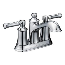 Two Handle Centerset Bathroom Sink Faucet in Polished Chrome