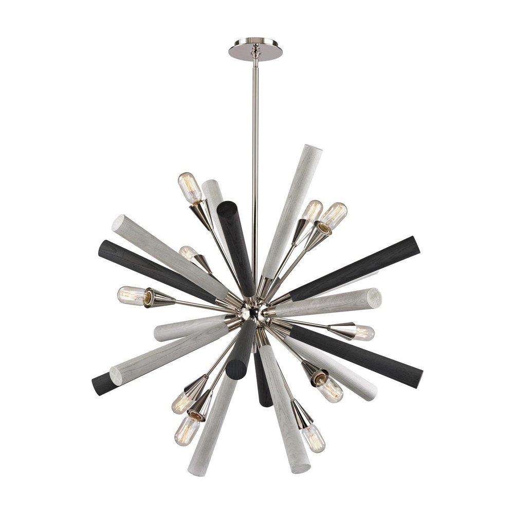 Elk Home Polished Nickel 60W 10-Light Medium E-26 Base Chandelier 