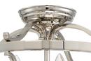 Minka Lavery Polished Nickel 14-1/4 in. 4-Light Semi-Flushmount Ceiling Fixture 