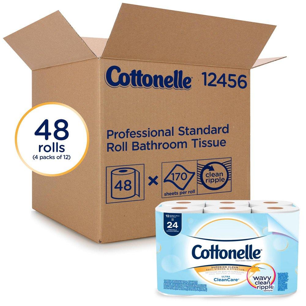 Cottonelle&reg; White Ultra Soft Standard Roll Bathroom Tissue 