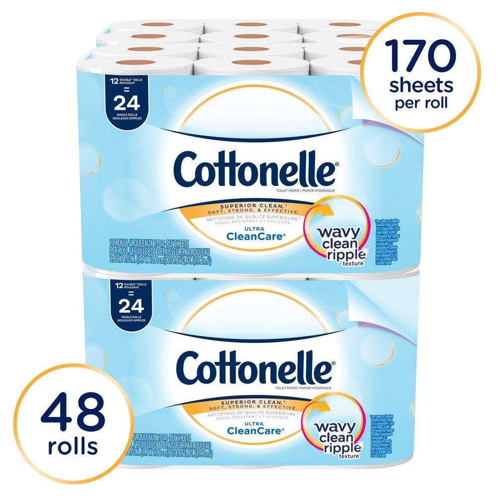 Cottonelle&reg; White Ultra Soft Standard Roll Bathroom Tissue 