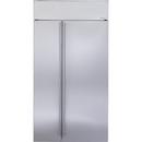Monogram&reg; Stainless Steel 42 in. 15.77 cu. ft. Side-By-Side Refrigerator 
