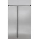 Monogram&reg; Stainless Steel 48 in. 17.17 cu. ft. Side-By-Side Refrigerator 