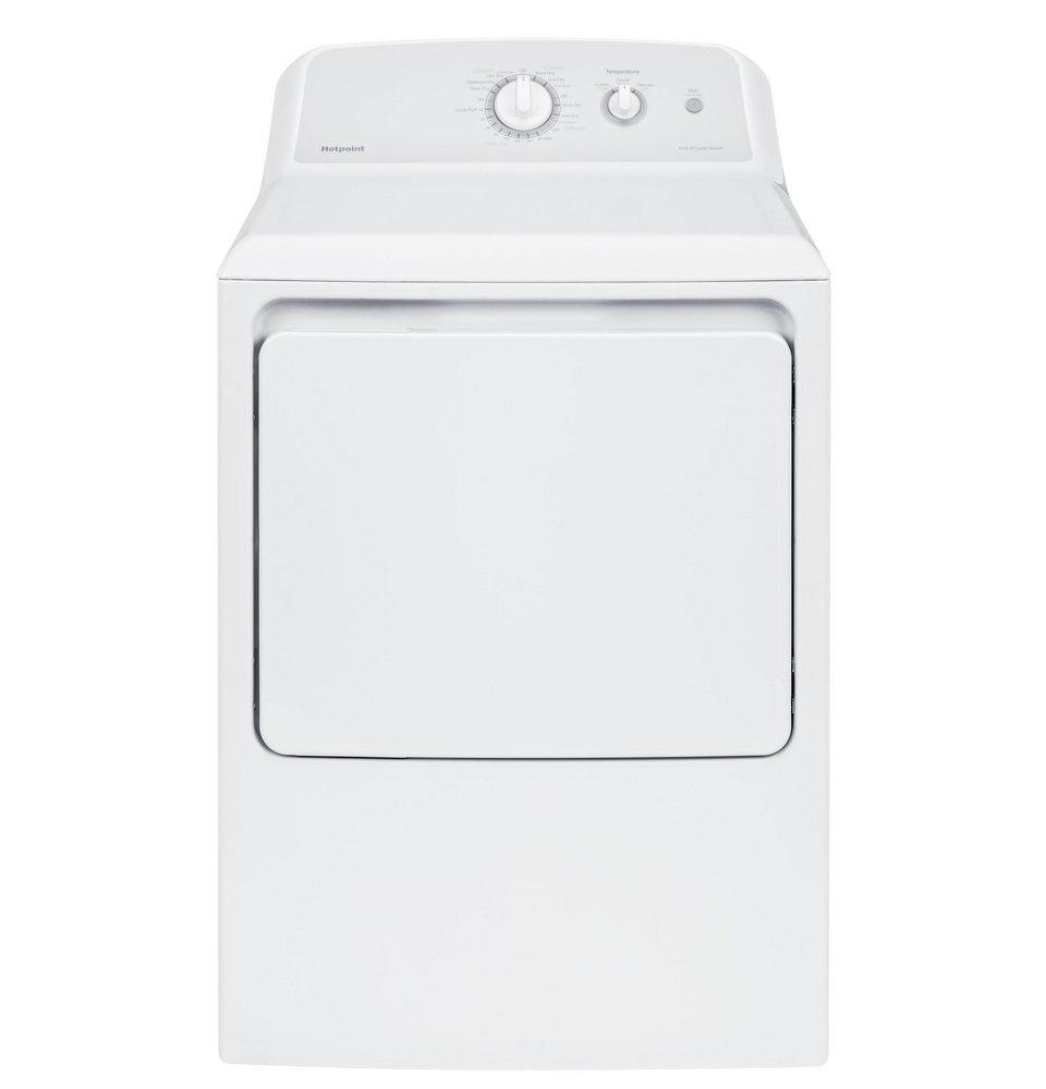 Hotpoint&reg; White/Grey 27 in. 6.2 cu. ft. Electric Dryer 