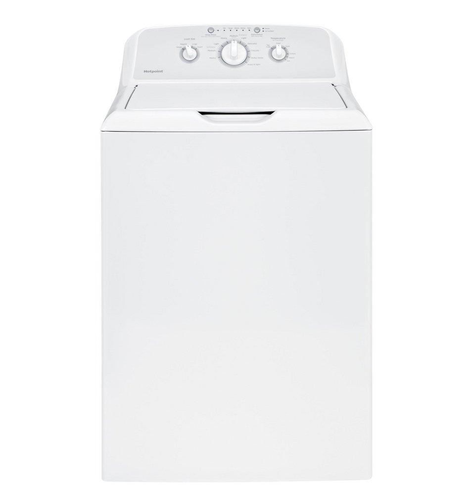 GE&reg; White 27 in. 3.8 cu. ft. Electric Top Load Washer 