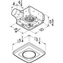 Broan White Bathroom Exhaust Fan in White 