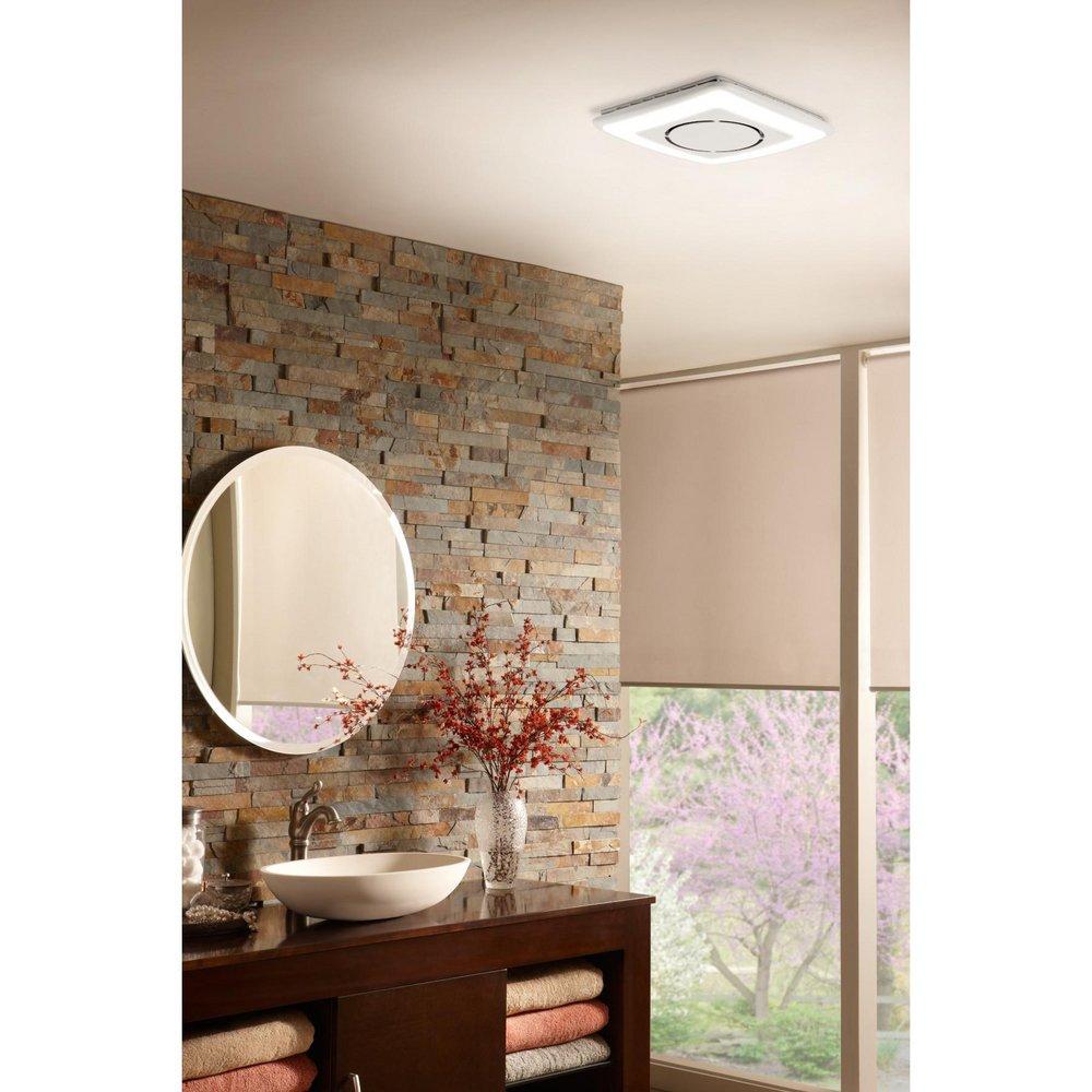 Broan White Bathroom Exhaust Fan in White 