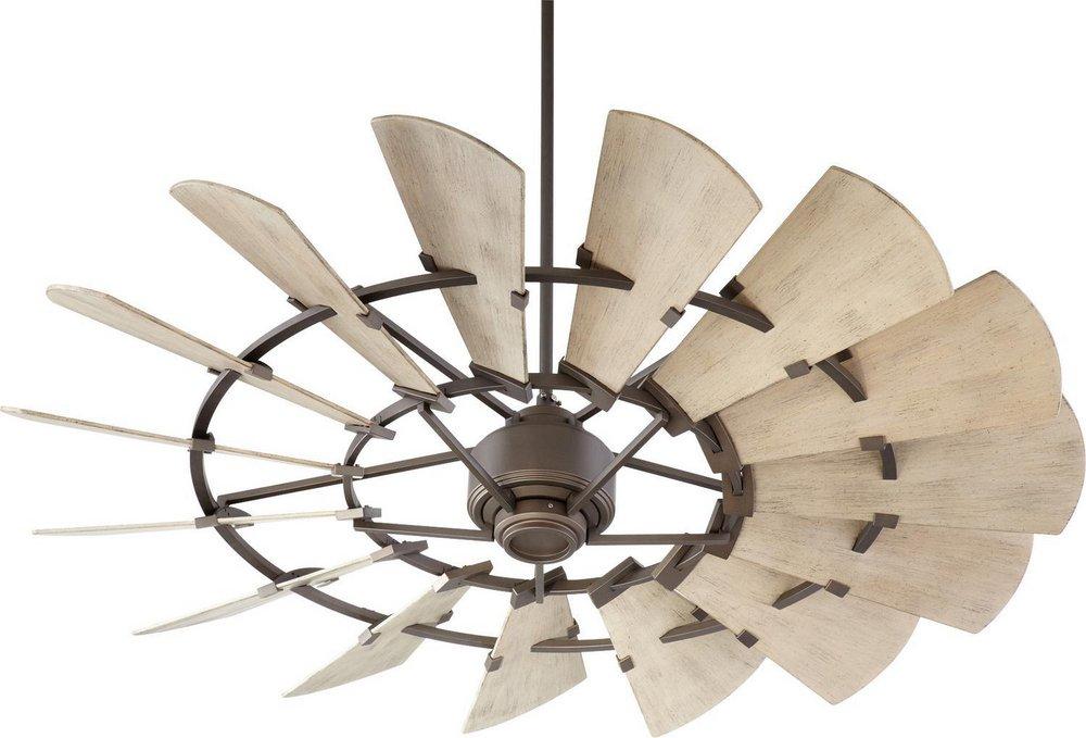 Quorum International Oiled Bronze 60 in. 29.5W 15-Blade Ceiling Fan 