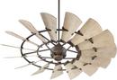 Quorum International Oiled Bronze 60 in. 29.5W 15-Blade Ceiling Fan 