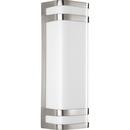 Progress Lighting Brushed Nickel 9W 2-Light Outdoor Wall Sconce with Polycarbonate Acrylic Glass 
