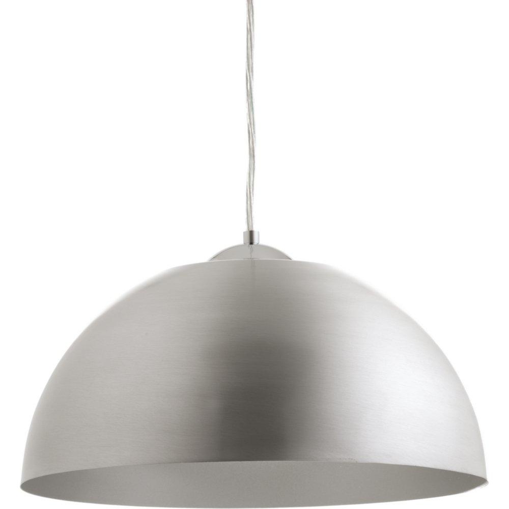 Progress Lighting Satin Aluminum 16 in. 17W 1-Light LED Pendant 