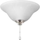 16.3W 1-Light Ceiling Fan Light Kit in Brushed Nickel