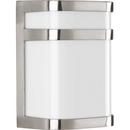 LED Outdoor Wall Sconce in Brushed Nickel
