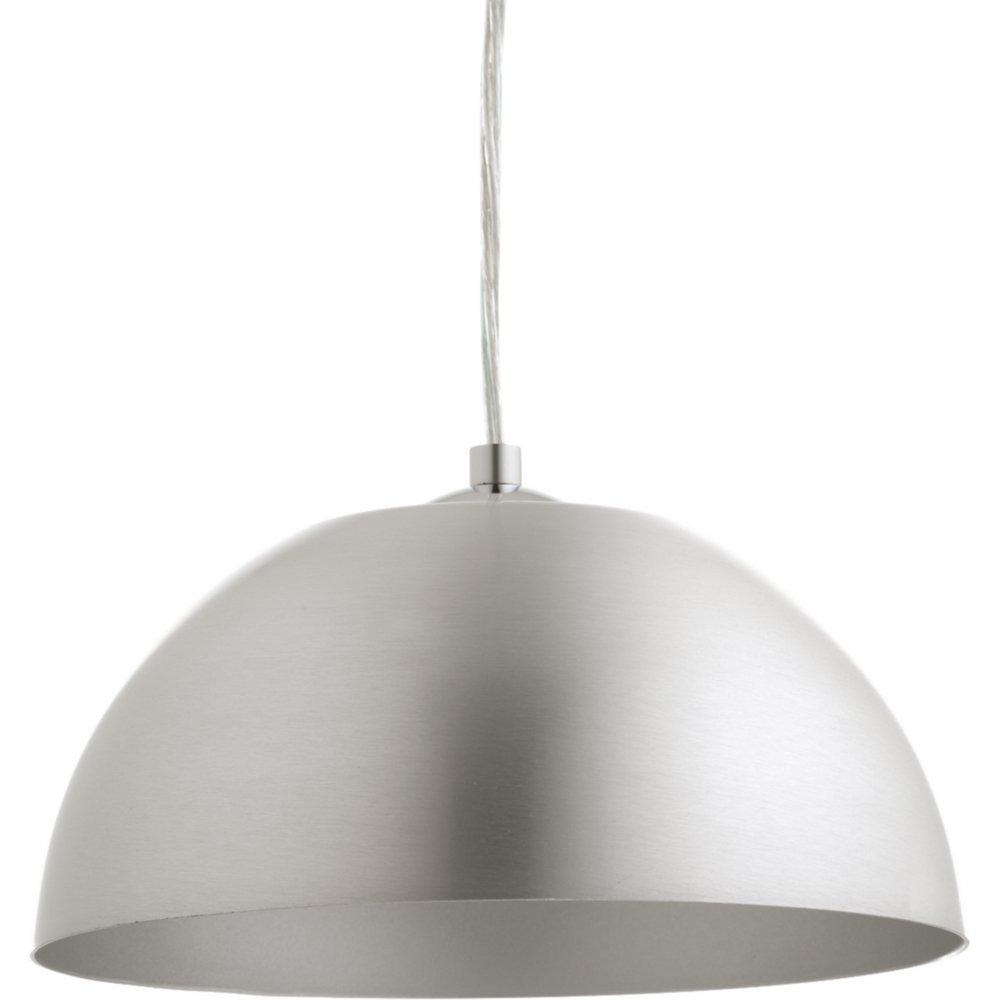 Progress Lighting Satin Aluminum 10 in. 9W 1-Light LED Pendant 