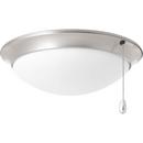 16.5W 1-Light Ceiling Fan Light Kit in Brushed Nickel