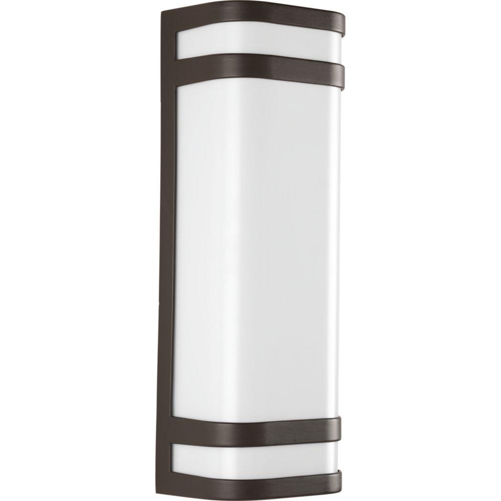 Progress Lighting Architectural Bronze 9W 2-Light Outdoor Wall Sconce with Polycarbonate Acrylic Glass 