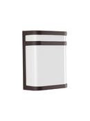 17W 1-Light Outdoor Wall Sconce with Polycarbonate Acrylic Glass in Architectural Bronze
