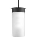 100W 1-Light Medium E-26 Incandescent Small Outdoor Hanging Lantern in Black