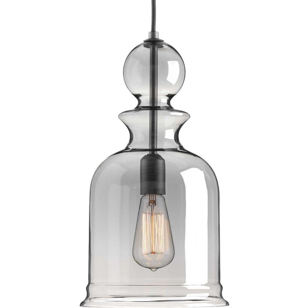 Progress Lighting Graphite 16-1/2 in. 1-Light Pendant 