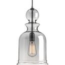 Progress Lighting Graphite 16-1/2 in. 1-Light Pendant 