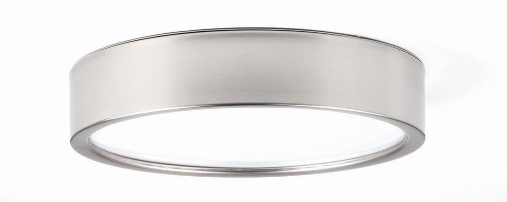 Progress Lighting Brushed Nickel 2-1/2 in. 29W 1-Light LED Flushmount Ceiling Fixture 