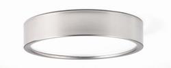2-1/2 in. 29W 1-Light LED Flushmount Ceiling Fixture in Brushed Nickel