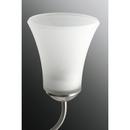 Progress Lighting Brushed Nickel 100W 5-Light Medium E-26 Base Incandescent Chandelier with Etched Glass 
