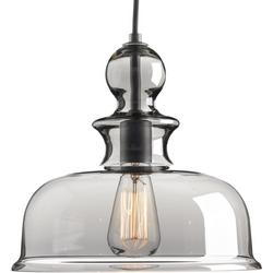11-1/4 in. 75W 1-Light Medium E-26 Base Pendant in Graphite