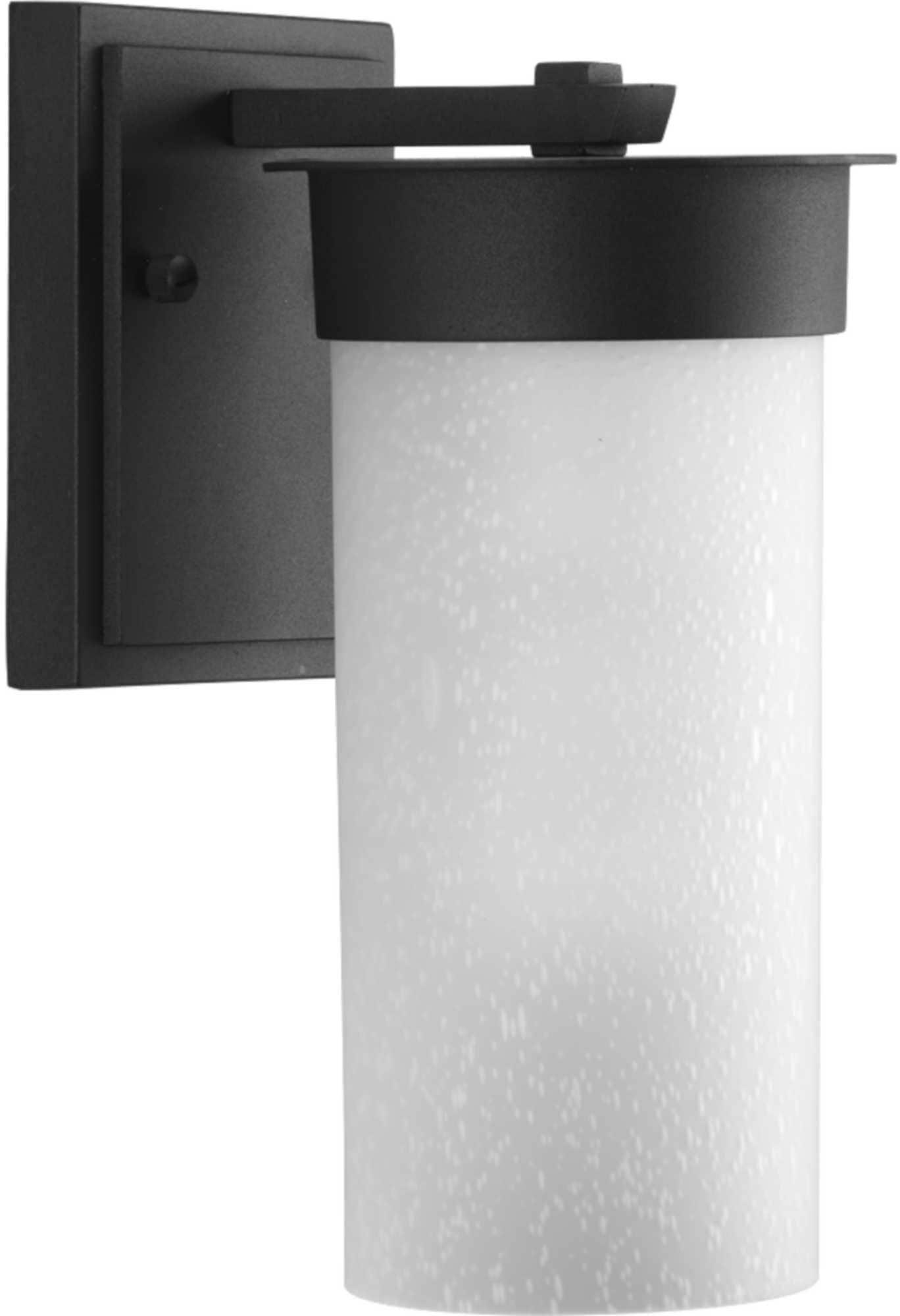 Progress Lighting Black 100W 1-Light Medium E-26 Base Small Outdoor Wall Lantern 