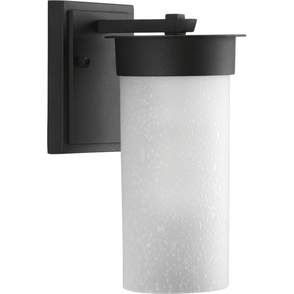 Progress Lighting Black 100W 1-Light Medium E-26 Base Small Outdoor Wall Lantern 