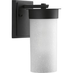 100W 1-Light Medium E-26 Base Small Outdoor Wall Lantern in Black