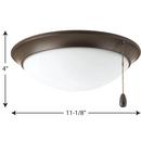 Progress Lighting Antique Bronze 16.5W 1-Light Ceiling Fan Light Kit 