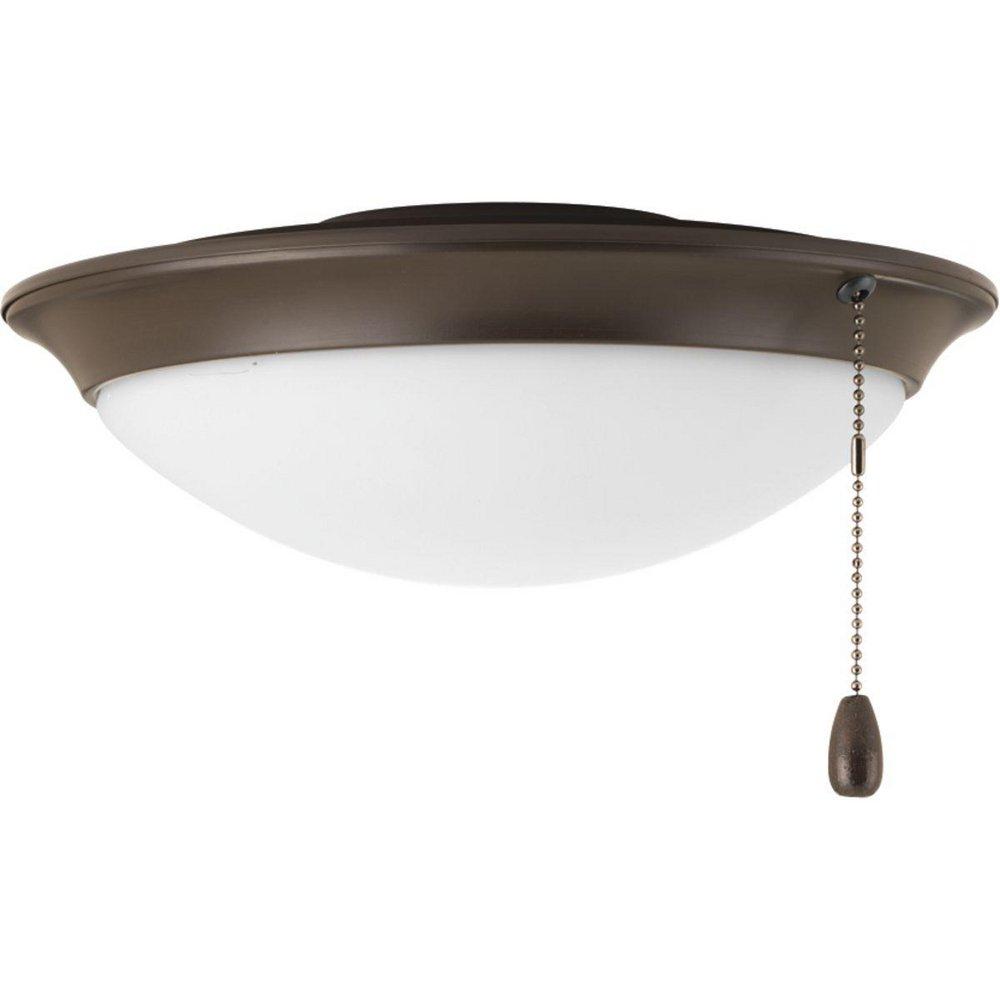 Progress Lighting Antique Bronze 16.5W 1-Light Ceiling Fan Light Kit 