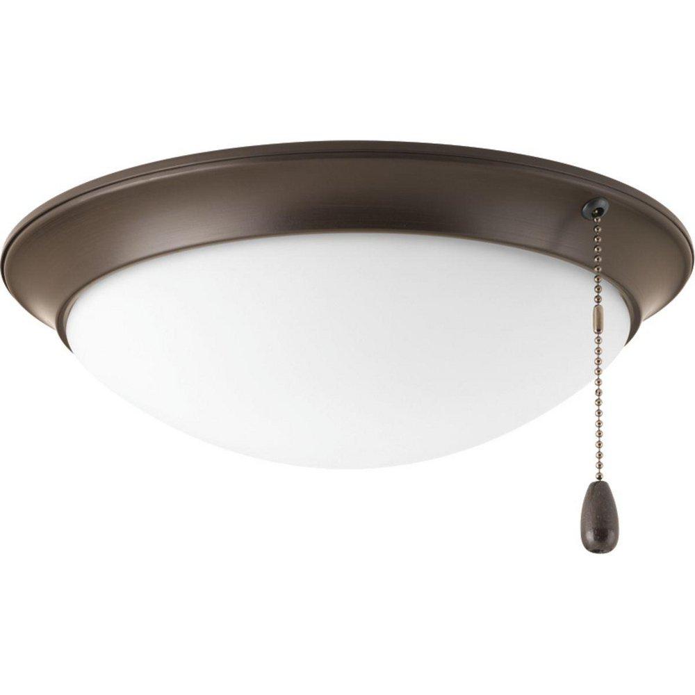 Progress Lighting Antique Bronze 16.5W 1-Light Ceiling Fan Light Kit 