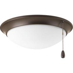 16.5W 1-Light Ceiling Fan Light Kit in Antique Bronze