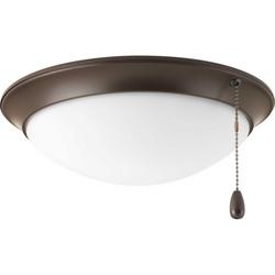 16.5W 1-Light Ceiling Fan Light Kit in Antique Bronze