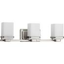 Progress Lighting Brushed Nickel 3-Light Bath Light 