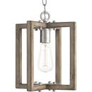 Progress Lighting Galvanized 100W 1-Light Medium E-26 Base Incandescent Pendant 