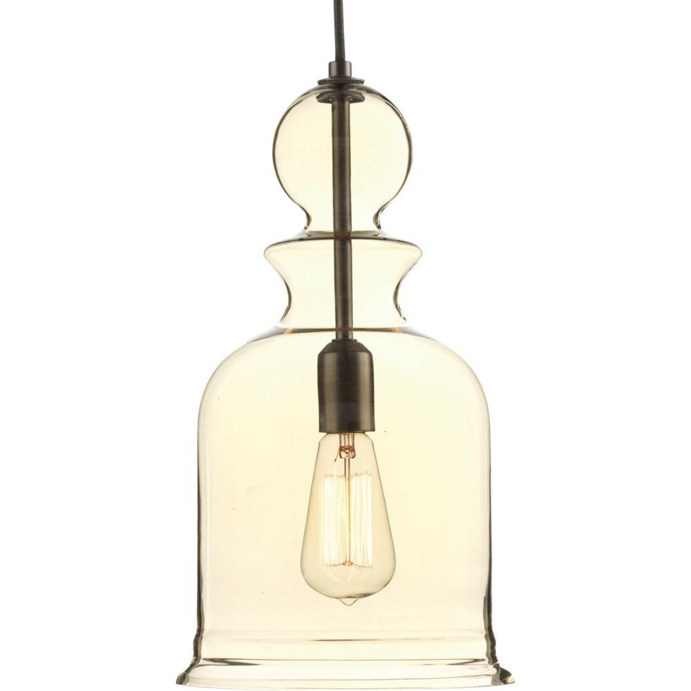 Progress Lighting Antique Bronze 16-1/2 in. 1-Light Pendant 