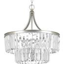 Progress Lighting Silver Ridge 60W 5-Light Candelabra E-12 Base Incandescent Pendant 