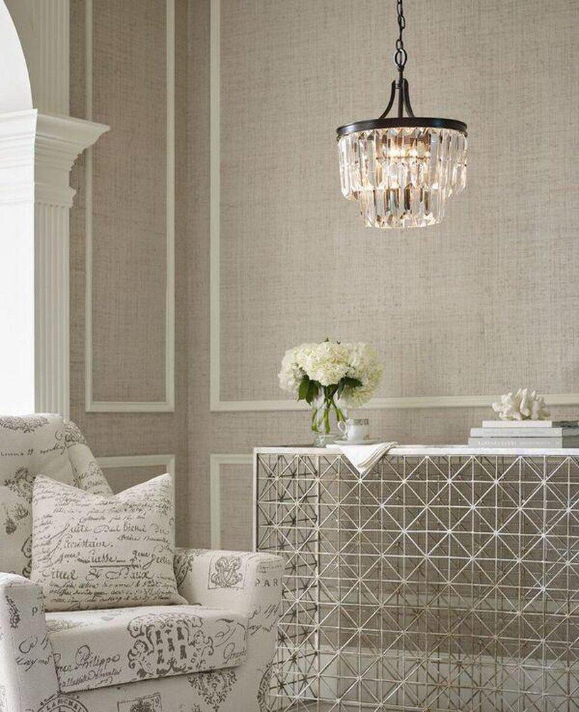 Progress Lighting Silver Ridge 60W 5-Light Candelabra E-12 Base Incandescent Pendant 