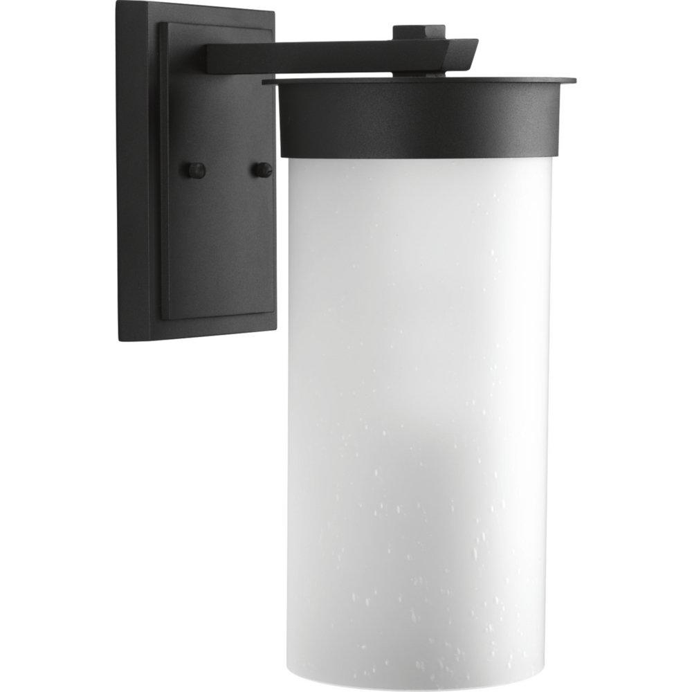 Progress Lighting Black 100W 1-Light Medium E-26 Base Large Outdoor Wall Lantern 