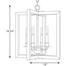 Progress Lighting Galvanized 16 in. 4-Light Candelabra E-12 Base Chandelier 