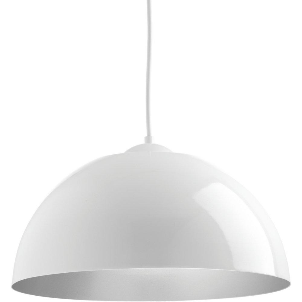 Progress Lighting White 16 in. 17W 1-Light LED Pendant 