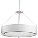 Progress Lighting Brushed Nickel 30 in. 75W 6-Light Medium E-26 Incandescent Pendant 