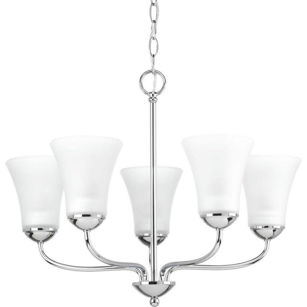 Progress Lighting Polished Chrome 21-7/8 in. 100W 5-Light Medium E-26 Incandescent Chandelier 