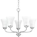 21-7/8 in. 100W 5-Light Medium E-26 Incandescent Chandelier in Polished Chrome