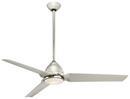 54 in. 47W 3-Blade Ceiling Fan with LED Light in Polished Nickel